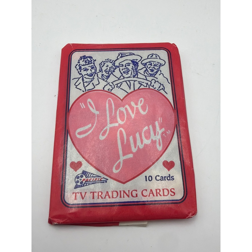 Vintage 1991 Pacific I Love Lucy TV Trading Cards Sealed Wax Pack 10 Cards